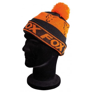 FOX BLACK & ORANGE LINED BOBBLE